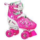 	Roller Derby Trac Star Youth Kids' Adjustable Roller Skate - White/Pink