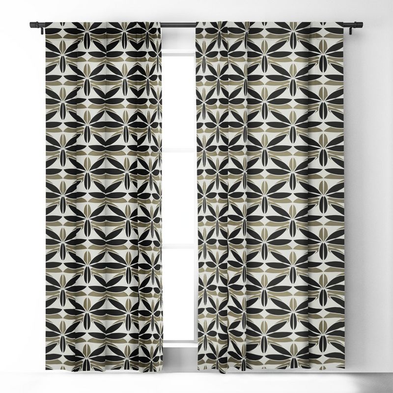 Mirimo Bali Elegant Set of 2 Panel Blackout Window Curtain - Deny Designs, 3 of 5