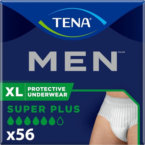 TENA MEN Protective Incontinence Underwear Super Plus Absorbency X Large 56 count