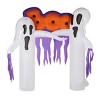 Syemin Decorative Holiday Scene Halloween Outdoor Inflatable Decor Props 9.8ft White Ghost Yard Decoration, White, 98.4"*66.9"*120" - 2 of 4