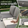 Sapphtopaz Patio Furniture Set Wicker Woven Sectional Outdoor Chairs with Cushion and Coffee Table Sofa Set for Outdoor, Terrace - 3 of 4