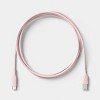 6ft USB-A to USB-C Silicone Cable - heyday™ Cosmetic Pink - 3 of 3