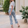 Amaryllis Women's Camouflage Print Drawstring Cropped Pants Relaxed Fit Casual Stylish - 4 of 4