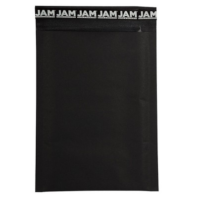 JAM Paper Bubble Lite Padded Mailers Size #0 6 x 8.5 Black Kraft KP0BL