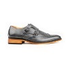 Gino Vitale Men's Monk Strap Brogue Dress Shoes - 2 of 3
