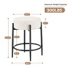 23.6" Mid-Century Modern Upholstered Counter Stool Set of 2, Dining Chairs with Metal Legs for Kitchen Island or Home Bar - The Pop Home - 4 of 4