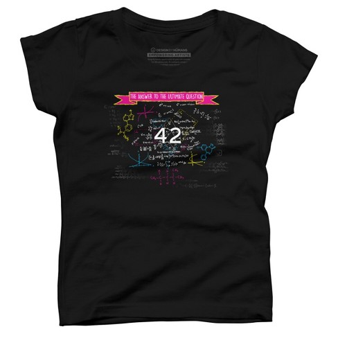 Girl's Design By Humans The answer to the ultimate question 42 By Bomdesignz T-Shirt - image 1 of 2