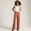Lands' End Women's High Rise 5 Pocket Wide Leg Chino Pants - 4 of 4