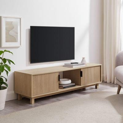 CAVINAS TV Stand Modern Minimalist TV Stand for TVs up to 65" Entertainment Center for Living Room