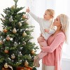 GAOMON 30 Pcs Christmas Ball Ornaments, 2.36 Inch/6 Cm Shatterproof Christmas Tree Balls for Holiday Wedding Party Decoration - 4 of 4