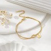 Gold Initial Bracelets for Women Girls Jewelry Gifts - Dainty Gold Plated Love Knot Letter A-Z Initial Bracelet Personalized - 4 of 4