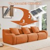 VASIP Soft Teddy Fabric Boneless Modular sofa,Anti-Slip Chaise with 32D High Density Sponge,No Assembly Required - 4 of 4