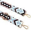 Wrapables Wide Adjustable Crossbody Handbag Strap, Women's Replacement Bag Strap for Purses, Gray & Sky Blue Diamonds - 2 of 4