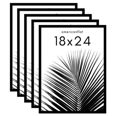 Americanflat 5 Pack of Picture Frames - Plexiglass Cover
