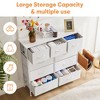 DOMETOUR Dresser for Bedroom 9 Drawer Fabric Storage Tower, Storage Cabinet Tall Chest Organizer Unit Bins Living Room Entryway Closet-Gray - 3 of 4