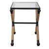 Uttermost Black Iron and Rope Accent Table – Coastal Farmhouse Style - 4 of 4
