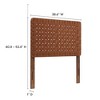 Modway Sparta Weave Twin Vegan Leather Headboard – Padded Channel Tufted Faux Leather Headboard - 3 of 4