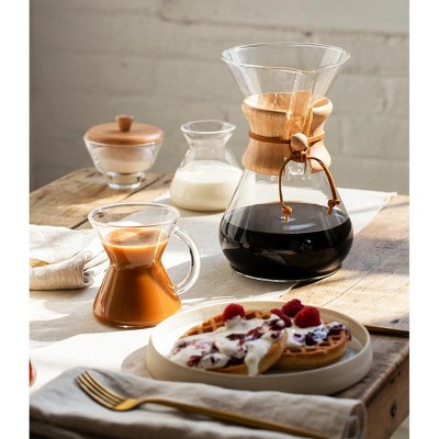 Classic Series 8-Cup Glass Coffeemaker with Wood Collar