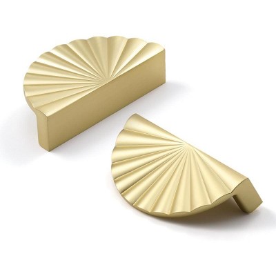 attop 5 PCS Brushed Gold Cabinet Pulls 3" Hole Center, Brass Drawer  Kitchen Cupboard Bathroom Dresser  Hardware Handles