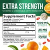 Chewable Vitamin C 1000mg - Extra Strength Antioxidants for Powerful Immune Support w/Vitamin C & Rose HIPS - Potent Dietary VIT C Chews - 120 Tablets - 2 of 4