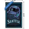 Trends International MLB Seattle Mariners - Neon Helmet 23 Framed Wall Poster Prints - 3 of 4