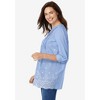 Woman Within Plus Size Embroidered Pintuck Tunic - 4 of 4