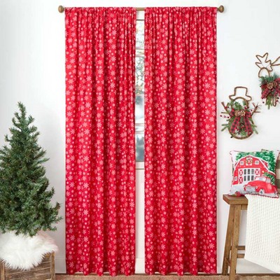The Lakeside Collection Christmas at the Barn Window Panels