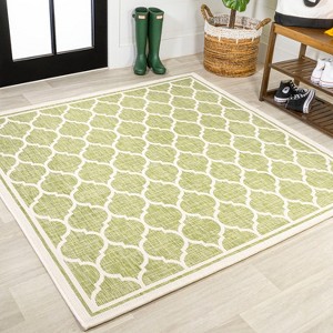 JONATHAN Y Trebol Moroccan Trellis Textured Weave Indoor/Outdoor Area Rug - 1 of 4