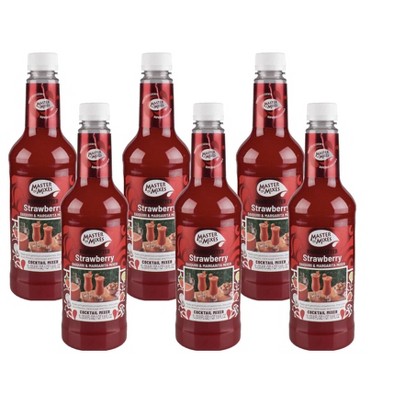 Master Of Mixes Strawberry Daiquiri Mix - 6 pack, 33.8 oz