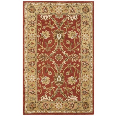 Antiquity At249 Hand Tufted Area Rug - Rust/gold - 3'x5' - Safavieh ...