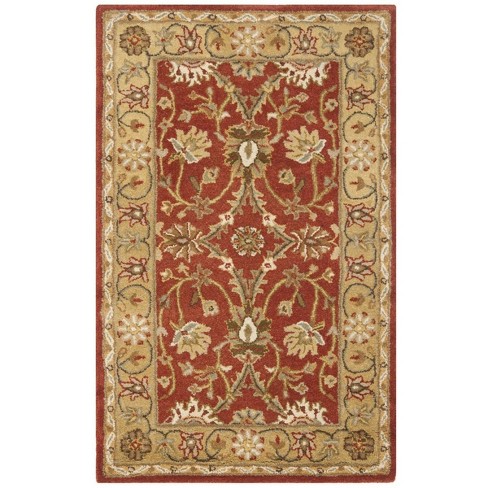 Antiquity At249 Hand Tufted Area Rug - Rust/gold - 3'x5' - Safavieh ...