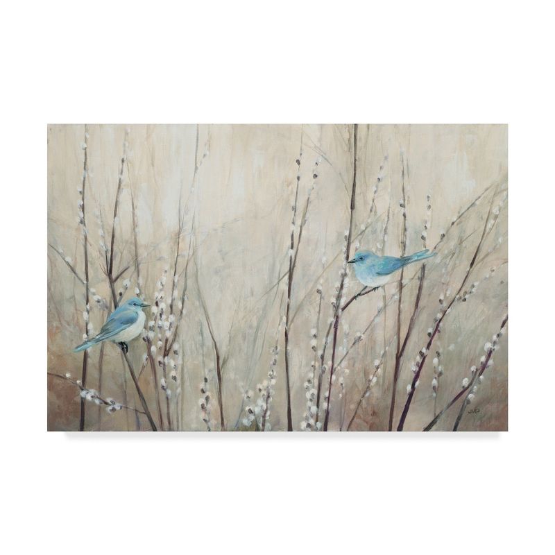 Trademark Fine Art -Julia Purinton 'Pretty Blue Birds' Canvas Art, 2 of 4