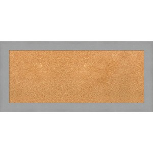 Amanti Art Brushed Framed Corkboard, Natural Cork - 1 of 4