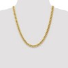 Black Bow Jewelry Men's 7.3mm 10k Yellow Gold Hollow Miami Cuban (Curb) Chain Necklace - 2 of 4