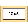 PosterPalooza | Panoramic Simple Gold Picture Frame - UV Acrylic, Foam Board Backing, Hanging Hardware - 2 of 4