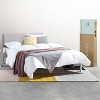 Full KERT Metal & Wood Platform Bed Frame with Upholstered Headboard, Mellow - 2 of 4