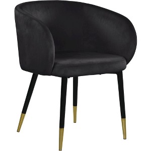 Meridian Furniture,Louise Velvet Dining Chair - 1 of 4