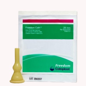 Freedom Cath Disposable Latex Male External Catheter 28 mm 100 per Box - 1 of 2