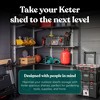 Keter 40 Inch All Weather Steel Utility Storage Shed Shelf Kit - image 4 of 4