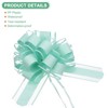 Unique Bargains Plastic Flower Ribbon Satin Gift Bow Pull Bows 12 Pcs - 2 of 4