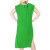 LA LEELA Women's Summer Vacation Beachwear Long Bathing Suit Short Front Tie Swimsuit Cover ups for Women - 2 of 4