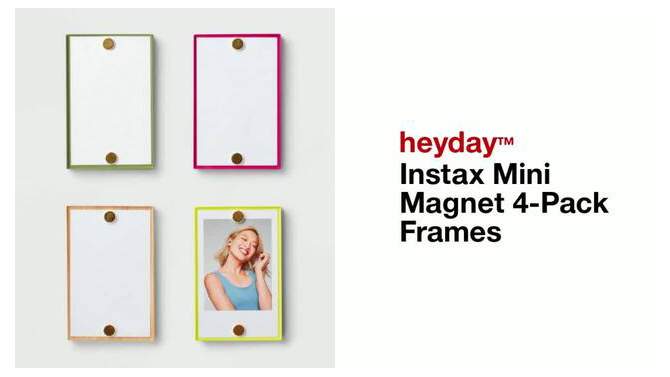 Instax Mini Magnet 4-Pack Frames - heyday&#8482;, 2 of 5, play video