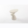 MAYEERTY Modern End Table, Fiberglass Side Table with Decoration, for Living Room, Bedroom, Guestroom - 4 of 4