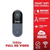 Energizer Smart Video Doorbell without Chime: Wireless Bluetooth & Wi-Fi, 2408x1080 Resolution, Night Vision, iOS & Android Compatible - image 3 of 4