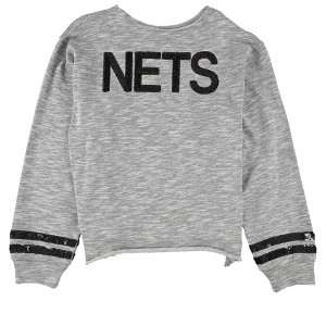Touch by G-III Womens Brooklyn Nets Sequined Sweatshirt - 1 of 2