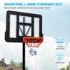 Portable basketball hoop outdoor 62-20in Adjustable Basketball Goal System, 44 Inch Outdoor Hoop & Goals for Youth, and Adults in Backyard,Garage - 3 of 4