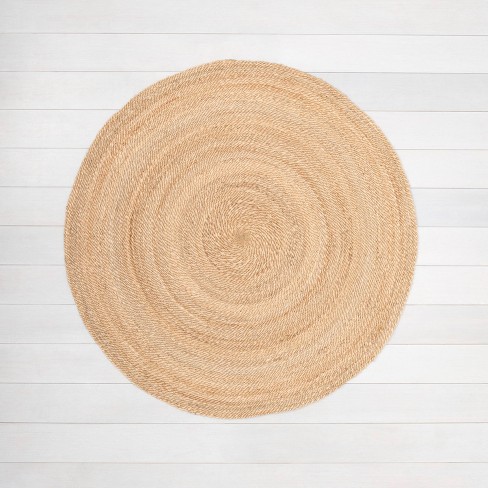 6 Round Jute Rug Hearth Hand, How Big Is A 6 Round Rug