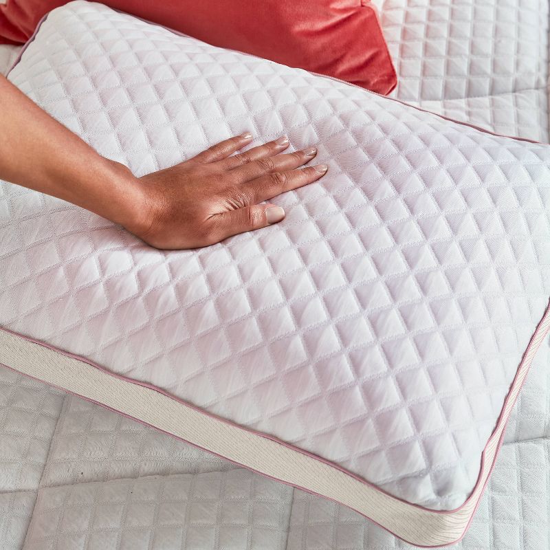 Plush Adjustable Gel Memory Foam Bed Pillow with Antimicrobial Cover - nüe by Novaform, 4 of 8