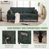 CAVINAS Chenille Sofa Bed with LED light and USB Charging Port,Upholstered Loveseat Sofa with Storage Bag for Living Room,Bedroom - 4 of 4