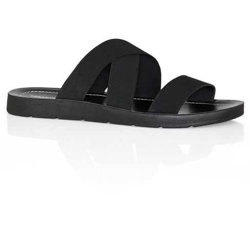 Mens extra wide slide hot sale sandals